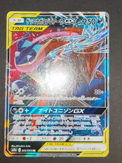 Greninja & Zoroark GX RR 025/055 SM9a Pokemon Card Japanese Muk & Alola eb147 - Image 3