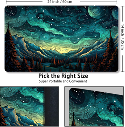 Playmat for MTG, with Free Storage Bags,Game Mat 24 x 14 inches, TCG and Board G - Image 3