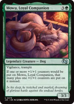 Mowu, Loyal Companion (Anime) - Near Mint MTG Foundations Jumpstart - Image 1