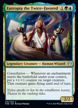 Eutropia the Twice-Favored -Foil Light Play MTG Theros Beyond Death - Image 1