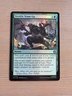 Terrific Team-Up - 120 - MTG: Marvel’s Spider-Man: Eternal - Uncommon - FOIL - Image 1
