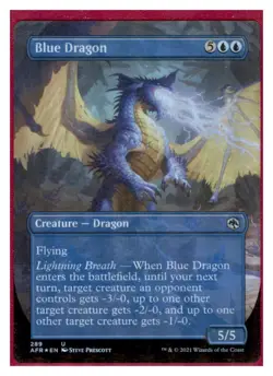 MTG - #289 Blue Dragon (Borderless) - Adventures in the Forgotten Realms Foil - Image 1
