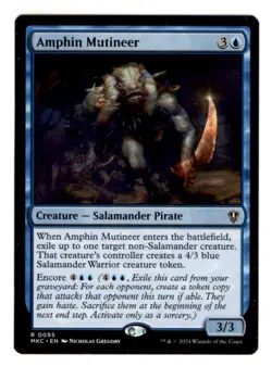 MTG - #95 Amphin Mutineer - Commander: Murders at Karlov Manor - Image 1