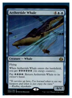 MTG - #27 Aethertide Whale - Aether Revolt Foil - Image 1
