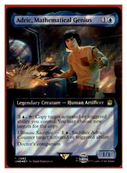 MTG - #638 Adric, Mathematical Genius (Surge Foil) - Doctor Who - Image 1