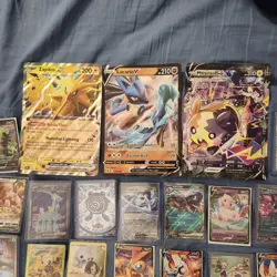 Huge Pokemon Card Lot Holos Full Art Illustration Rares Jumbo EX Vintage - Image 2