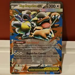 Pokemon Mega Kangaskhan EX 104/132 Mega Evolution Double Rare Holo NM - Image 1