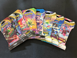 Pokemon Bundle - Sword & Sheild - Eight (8) Sleeved Blister Packs Factory Sealed - Image 1