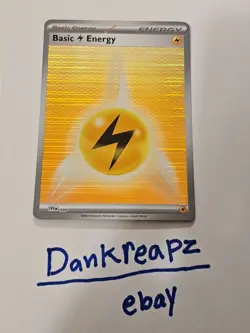 Basic Lightning Energy SVE 020 Holo Pattern Pokemon White Flare & Black Bolt - Image 1