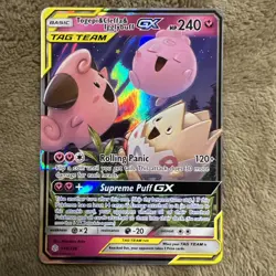 Togepi & Cleffa & Igglybuff GX 143/236 Sm-Cosmic Eclipse Holo Pokemon TCG NM - Image 1