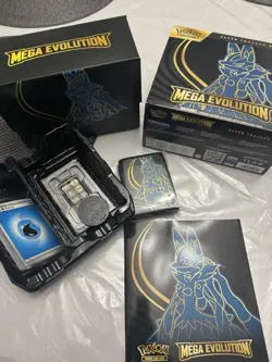 Pokemon Mega Evolution ETB Opened Accessories (NO PACKS OR PROMO) - Image 1