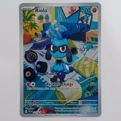 Pokemon TCG Riolu 215/198 SV01: Scarlet & Violet Base Set Illustration Rare NM - Image 1