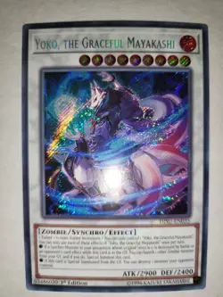 Yugioh Yoko, the Graceful Mayakashi HISU-EN035 Secret Rare 1st Edition Near Mint - Image 1