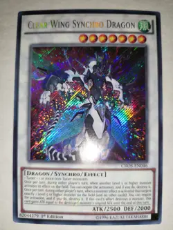 Yugioh! Clear Wing Synchro Dragon - CROS-EN046 - Secret Rare - 1st Edition - Image 1