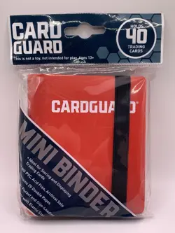 Cardguard Mini Binder w/ Strap - Red (Holds 40 Cards Small) New Factory Sealed - Image 2