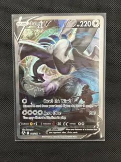 Lugia v 186/195 Alt Art Ultra Rare Holo Pokemon Card NM - Image 1