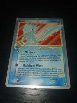Pokemon ENGLISH Mew Gold Star World Championships 2008 Card 101/101 DAMAGED READ - Image 1