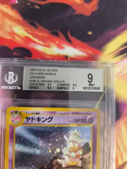 Pokemon Card Laschoking Slowking Neo Genesis Holo Gsnw Japanese BGS Beckett 9 - Image 4