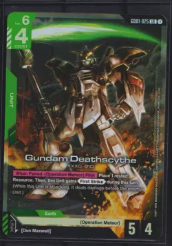 Gundam Deathscythe Foil - GD01-025 NM - Gundam TCG Card Game LR - Image 1