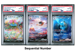SEQ PSA 10 Charizard Venusaur Blastoise ex SAR Pokemon Card 151 Japanese 2023 - Image 1