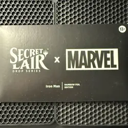 MTG Secret Lair Marvel Iron Man Rainbow Foil Edition Sealed - Image 1