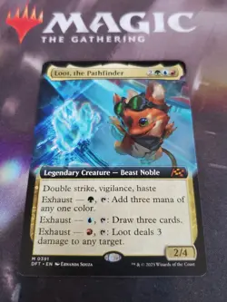 Mtg. Loot, the Pathfinder. Borderless. Aetherdrift. Pack Fresh - Image 1