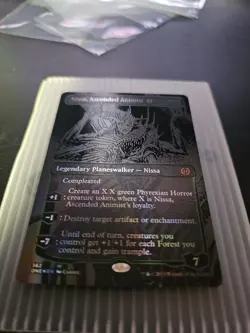 Nissa, Ascended Animist (Oil Slick Raised Foil) Phyrexia: All Will Be One Foil - Image 1