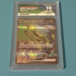 2024 Pokemon Japanese SV5M-Cyber Judge 93 Iron Leaves EX Special Art Rare Ace 10 - Image 1