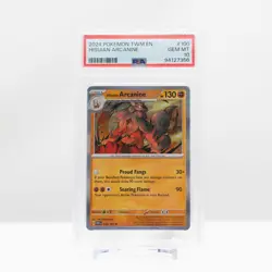 Pokemon 2024 Hisuian Arcanine #100 Twilight Masquerade Holo Rare - PSA 10 - Image 2