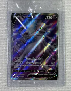 POKEMON TCG SWSH - Pokemon ETB NM RARE Holo PROMO [Sealed] #SWSH229 MEWTWO V - Image 1