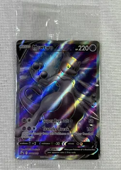 POKEMON TCG SWSH - Pokemon ETB NM RARE Holo PROMO [Sealed] #SWSH229 MEWTWO V - Image 2