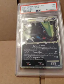 2010 Pokemon HG&SS Tyranitar Prime Holo 88/95 Holo Unleashed PSA 7 NM - Image 5