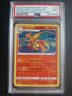 Pokemon Special Delivery Charizard SWSH075 Holo Black Star Promo PSA 9 - Image 1