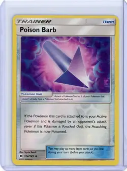 Poison Barb 124/149 Reverse Holo - 2017 Sun & Moon - Pokemon TCG - Image 1