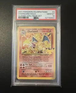 Pokemon Charizard Celebrations 4/102 Classic Holo Rare PSA 10 GEM MINT - Image 4