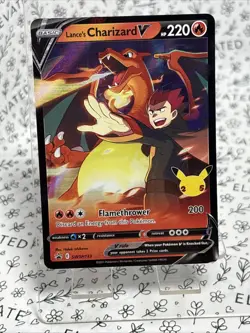 Pokemon TCG Lance's Charizard V SWSH133 Celebrations NM - Image 1