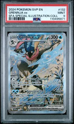 POKEMON SHROUDED FABLE GRENINJA EX #132 ILLUSTRATION PSA 9 MINT #110495871 - Image 1