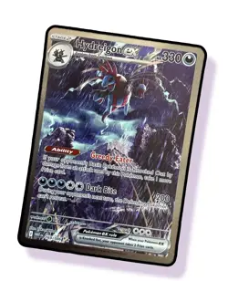 Hydreigon ex SIR Special Illustration Rare Pokemon 169/086 White Flare - Image 1