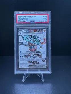 2024 Pokemon Greninja EX PSA 9 Twilight Masquerade Ultra Rare 198/167 Holo - Image 1