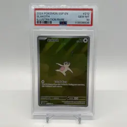 2024 POKEMON SSP EN-SURGING SPARKS ILLUSTRATION RARE #212 SLAKOTH PSA 10 - Image 1