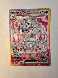 Sylveon ex SIR Pokemon Prismatic Evolutions #156/131 Special Illustration Rare - Image 1
