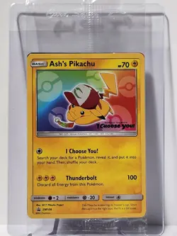 *SEALED* Pokemon Ash's Pikachu SM108 Sun & Moon Black Star Promo: I Choose You - Image 1