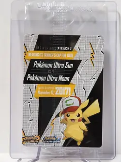*SEALED* Pokemon Ash's Pikachu SM108 Sun & Moon Black Star Promo: I Choose You - Image 3