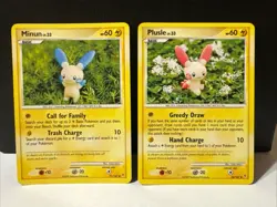 Pokemon Tcg Plusle 76/147 & Minun 71/147 Supreme Victors Non Holo - Image 1