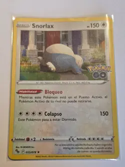 Snorlax (PGO 055)●SPANISH●HOLO RARE●POKEMON●Pokemon GO●REVERSE HOLO●2022●NM●A236 - Image 1