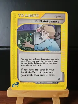 Pokemon TCG Expedition Base Set 137/165 - BILL'S MAINTENANCE, Regular Uncommon - Image 1