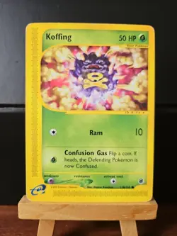 Pokemon TCG Expedition Base Set 114/165 - KOFFING, Regular Common - Image 1