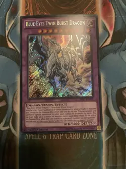 Yugioh Blue-Eyes Twin Burst Dragon SHVI-EN099 Secret Rare 1st Ed NM - Image 1
