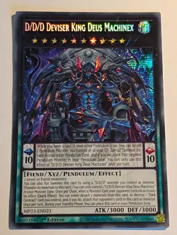 D/D/D Deviser King Deus Machinex●YUGIOH●MP23●SECRET RARE●ENGLISH●1st ED●NM●Y30 - Image 1