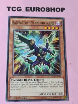 RAIDRAPTOR - VANISHING LANIUS ● YUGIOH ● SECE ● COMMON ● 2015 ● NM #112 - Image 3